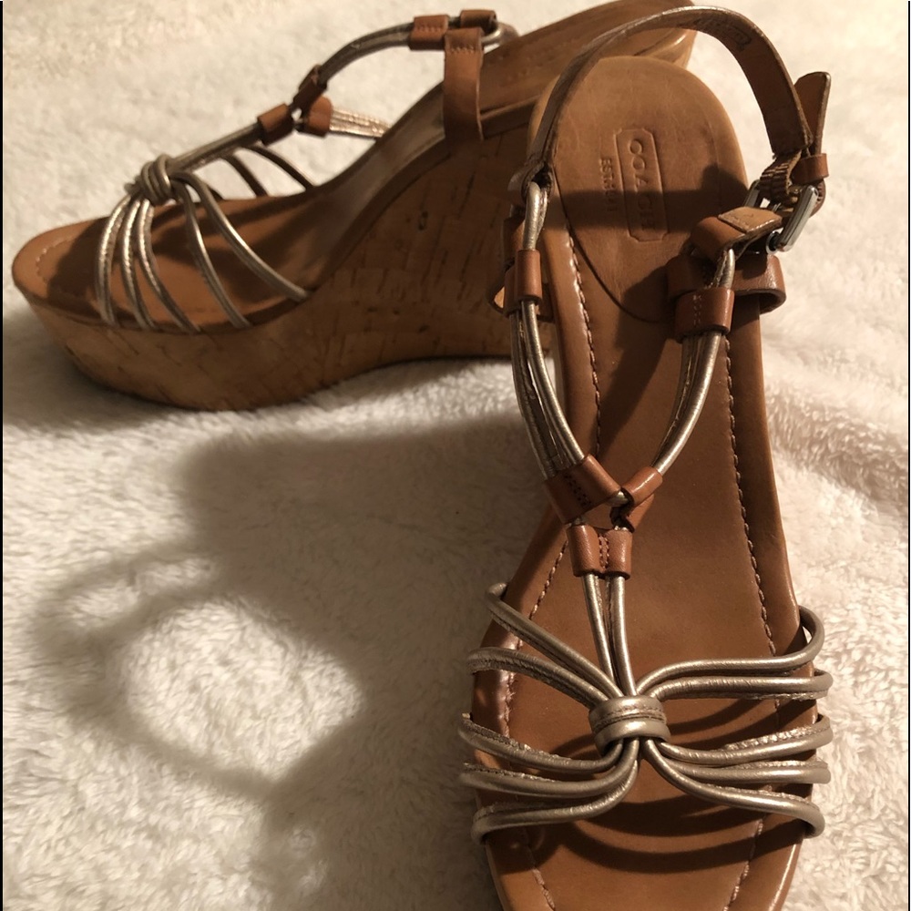 Size 9.5 Coach Wedges